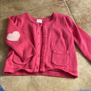Little girls pink cardigan